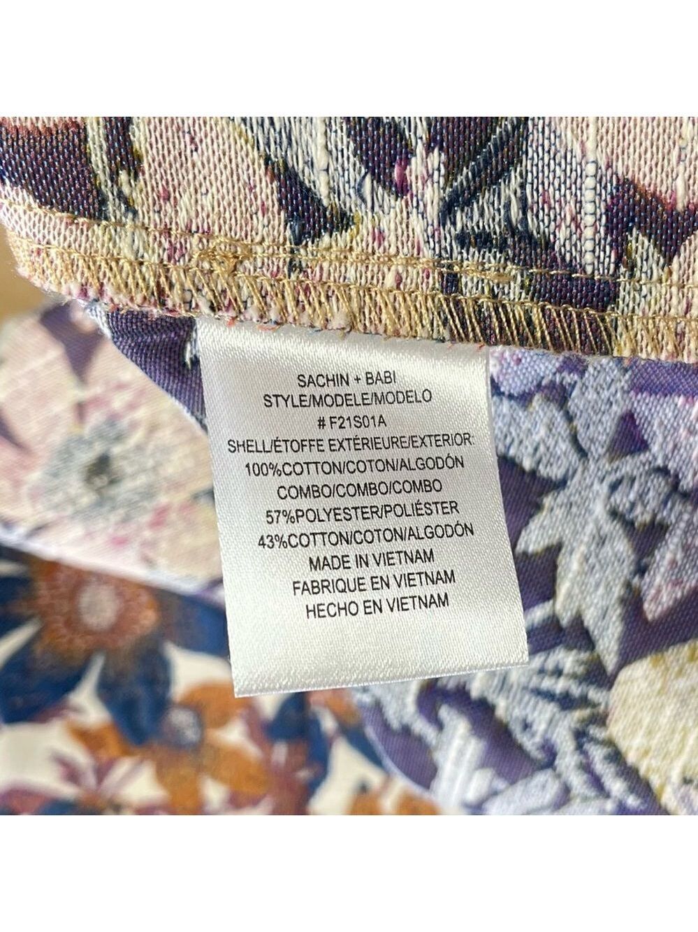 NEW Sachin + Babi Tan and Floral Jacquard Maxi Skirt Size 12 - Picture 10 of 14